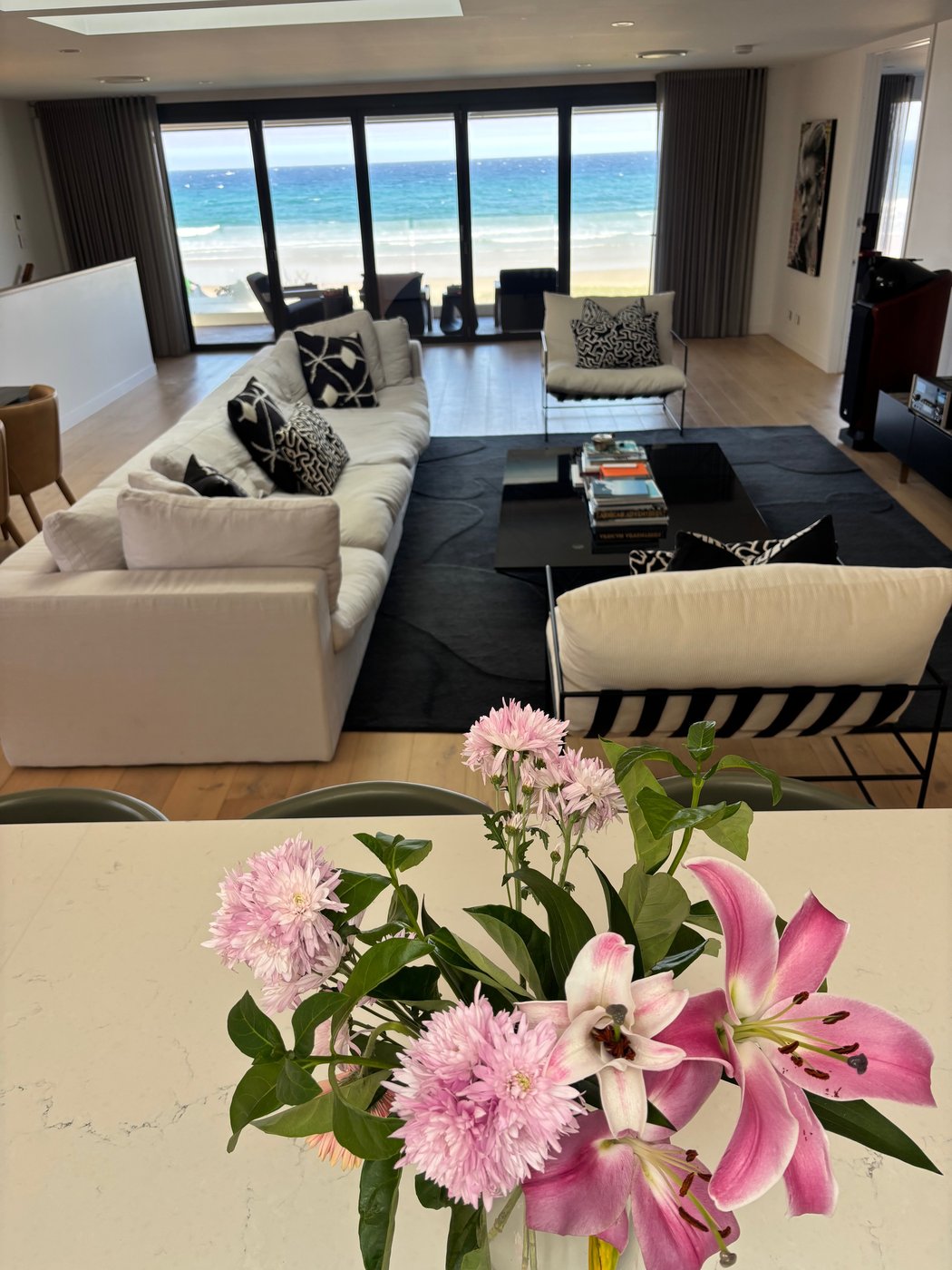 Beachfront lounge